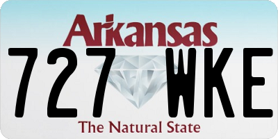 AR license plate 727WKE