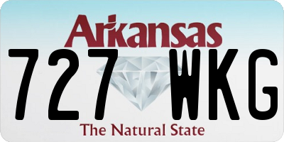 AR license plate 727WKG