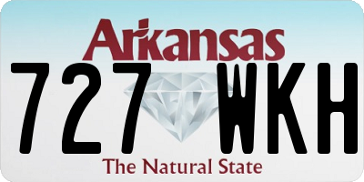 AR license plate 727WKH