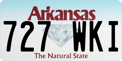 AR license plate 727WKI