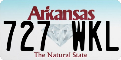 AR license plate 727WKL