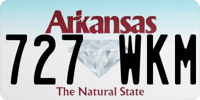 AR license plate 727WKM