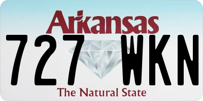 AR license plate 727WKN