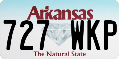 AR license plate 727WKP