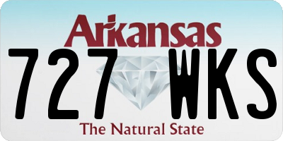AR license plate 727WKS