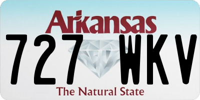 AR license plate 727WKV