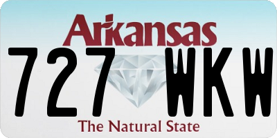 AR license plate 727WKW