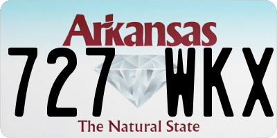 AR license plate 727WKX