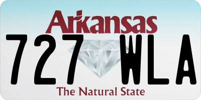 AR license plate 727WLA