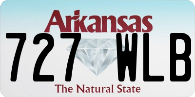 AR license plate 727WLB