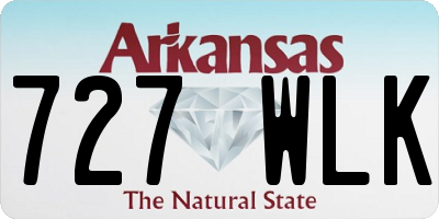 AR license plate 727WLK