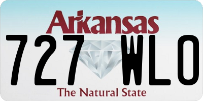 AR license plate 727WLO