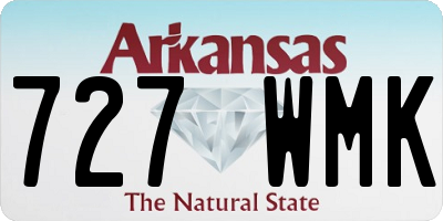 AR license plate 727WMK