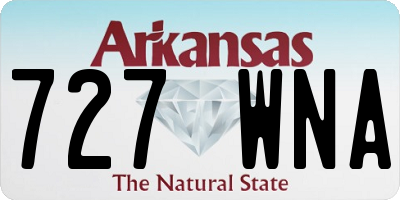 AR license plate 727WNA