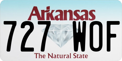 AR license plate 727WOF
