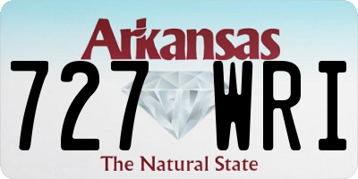 AR license plate 727WRI