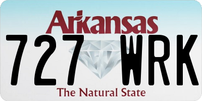 AR license plate 727WRK