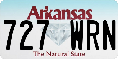AR license plate 727WRN