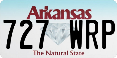 AR license plate 727WRP