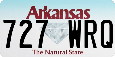 AR license plate 727WRQ