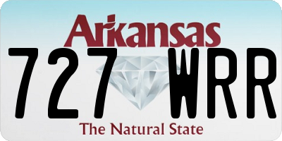 AR license plate 727WRR