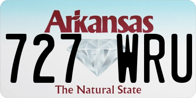 AR license plate 727WRU
