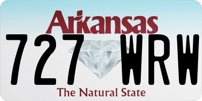 AR license plate 727WRW