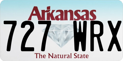 AR license plate 727WRX