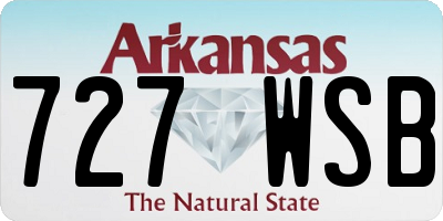 AR license plate 727WSB
