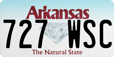 AR license plate 727WSC