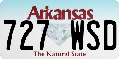 AR license plate 727WSD