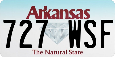 AR license plate 727WSF