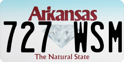 AR license plate 727WSM