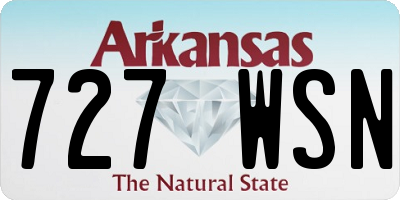AR license plate 727WSN