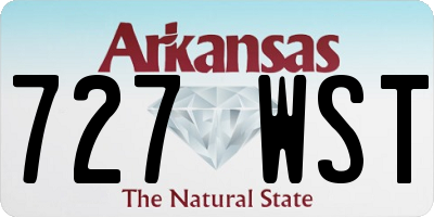 AR license plate 727WST