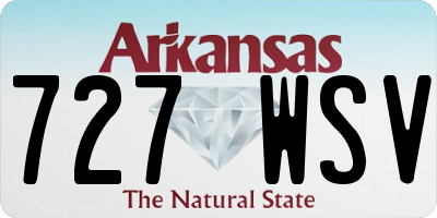 AR license plate 727WSV