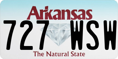AR license plate 727WSW