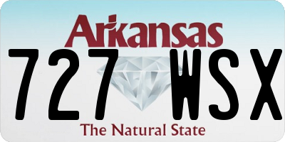 AR license plate 727WSX