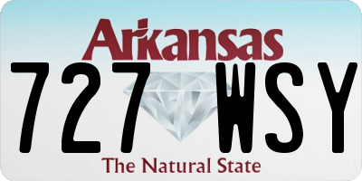 AR license plate 727WSY