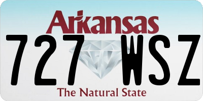 AR license plate 727WSZ