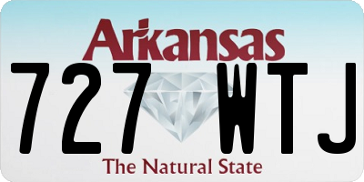 AR license plate 727WTJ