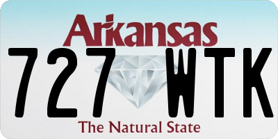 AR license plate 727WTK