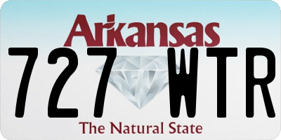 AR license plate 727WTR