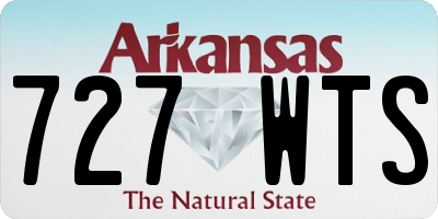 AR license plate 727WTS