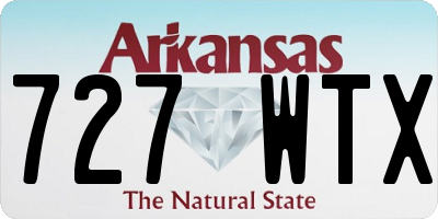 AR license plate 727WTX