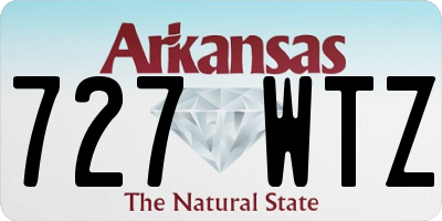 AR license plate 727WTZ