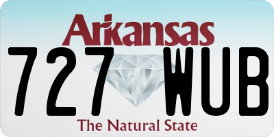 AR license plate 727WUB