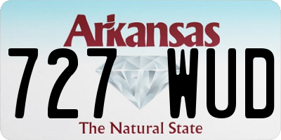 AR license plate 727WUD