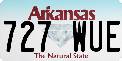 AR license plate 727WUE