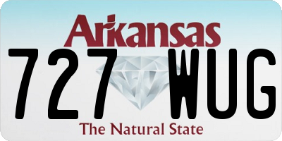 AR license plate 727WUG